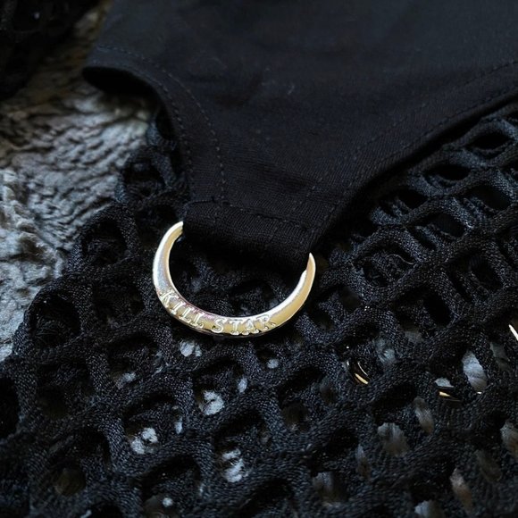 Killstar Pentagram Fishnet Top - Picture 8 of 10